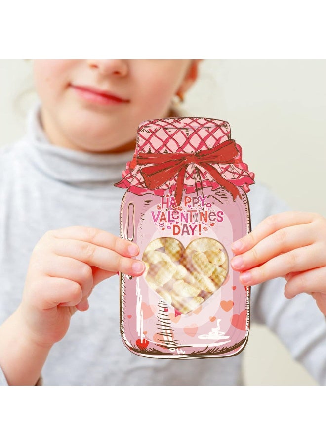 Mordely 18 Pack Valentine Cards for Kids Classroom School, Colorful Jars Kids Valentine Day Cards, Valentine Day Gifts for Kids, Exchange Gifts - Image 2